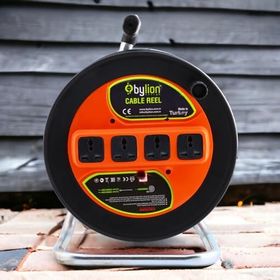 Bylion 3x1.5 mm 20 mt Plastik Makaralı Seyyar Uzatma Kablo ve Grup Priz