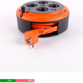 Bylion 5 mt 4'lü 3x1 Makaralı Portatif Uzatma Kablosu
