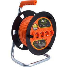 Bylion MK2015 4 Soketli 3x1.5 mm 20 mt Makaralı Kablo