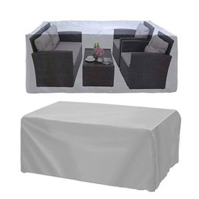 Bylizard Su Geçirmez 260x160x80 cm Gri Masa Sandalye Bahçe Mobilya Brandası Koruma Örtüsü Kılıf