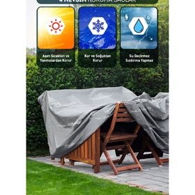 Bylizard Su Geçirmez Branda 200x150x75 cm Bahçe Mobilya Koruma Örtüsü