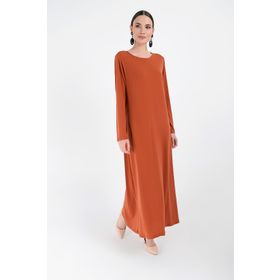 Bym Fashion 3202 Kiremit Kadın Elbise