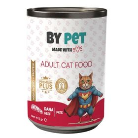 Bypet 12x415 gr Yetişkin Kediler İçin Dana Etli Konserve Yaş Mama