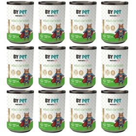 Bypet 12x415 gr Yetişkin Kediler İçin Kuzu Etli Konserve Yaş Mama