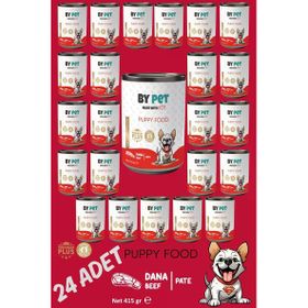 Bypet Dana Etli 24x415 gr Yavru Köpek Yaş Konserve Mama