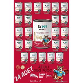 Bypet Dana Etli Yetişkin 24x415 gr Köpek Konserve Yaş Mama