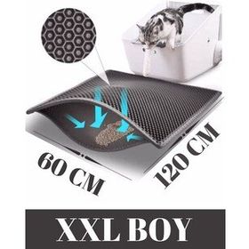 Bypet Küçük Boy Gri Elekli Kedi Kumu Paspası