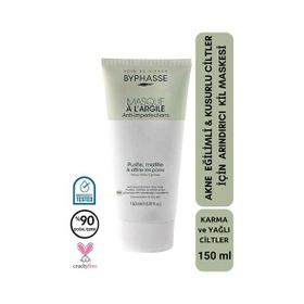 Byphasse 150 ml Akneye Eğilimli Gözenekli Ciltler İçin Arındırıcı Kil Maskesi