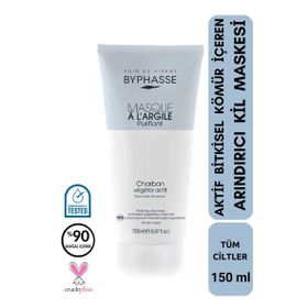 Byphasse 150 ml Aktif Bitkisel Kömür İçeren Arındırıcı Kil Maskesi