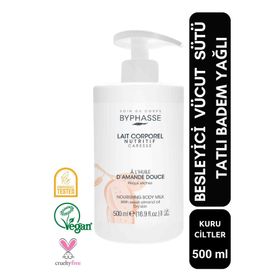 Byphasse 500 ml Tatlı Badem Yağlı Besleyici Vücut Sütü