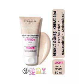 Byphasse Anti-Aging Renkli Light Yeni Nesil Güneş Filtreli Hibrit Formül 50 ml Sıvı Güneş Kremi