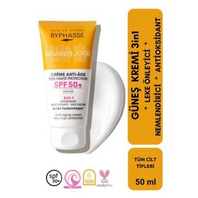 Byphasse Anti-Aging Renkli LigMediumht Yeni Nesil Güneş Filtreli Hibrit Formül 50 ml Sıvı Güneş Kremi