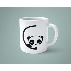 C Harfi Panda Alfabe Baskılı Kupa