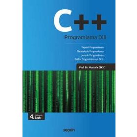 C ++ Proglramlama Dili - Mustafa Dikici
