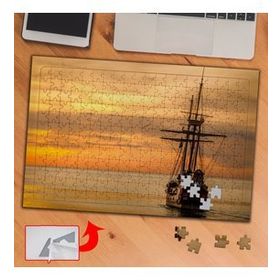 C0198 Denizde Yelkenli Tekne 240 Parça Puzzle Yapboz Tablo