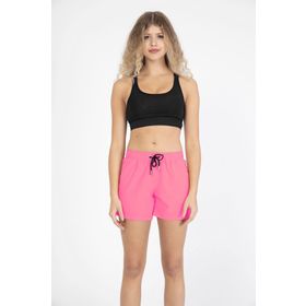 C1813 Pembe Kadın Likralı Deniz Şort
