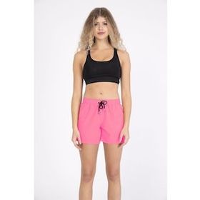 C1813 Pembe Kadın Likralı Deniz Şort