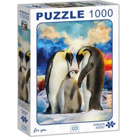 CA Games 1000 Parça Penguen Ailesi Puzzle