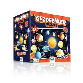 CA Games 24 Parça Gezegenler Maxi Boy Eğitici Puzzle