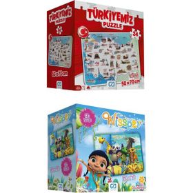 CA Games 2'li 5029-5066 Yer Puzzle Seti