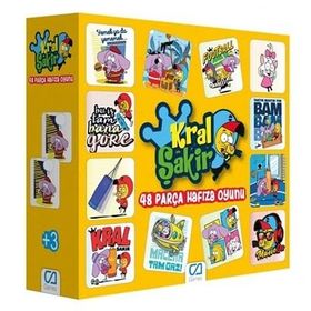 CA Games 48 Parça Kral Şakir Hafıza Oyunu Kartları