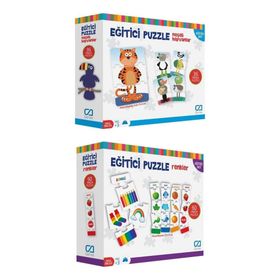 CA Games 5028-5029 2'li Eğitici Puzzle Set