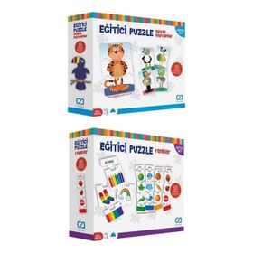 CA Games 5028-5029 2'li Eğitici Puzzle Set