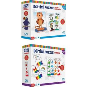 CA Games 5028-5029 2'li Eğitici Puzzle Set