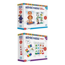 CA Games 5028-5029 2'li Eğitici Puzzle Set
