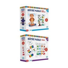 CA Games 5028-5029 2'li Eğitici Puzzle Set