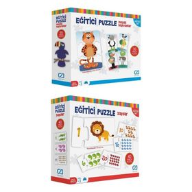 CA Games 5028-5031 2'li Eğitici Puzzle SetI