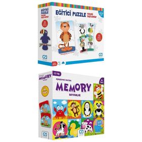 CA Games 5028-5031 2'li Eğitici Puzzle SetI