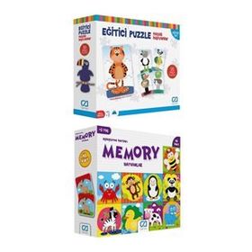 CA Games 5028-5031 2'li Eğitici Puzzle SetI