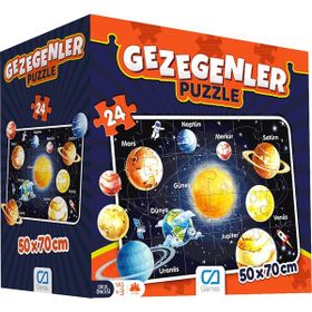 CA Games 50x70 cm Gezegenler Yer Puzzle