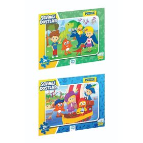 Ca Games 5121 24 Parça Sevimli Dostlar Frame Puzzle