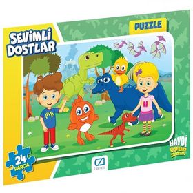 Ca Games 5121 24 Parça Sevimli Dostlar Frame Puzzle