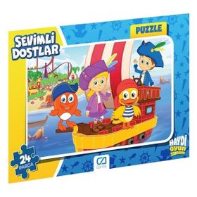 Ca Games 5121-5122 Sevimli Dostlar Frame 35 Parça Puzzle