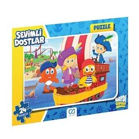 Ca Games 5121-5122 Sevimli Dostlar Frame 35 Parça Puzzle