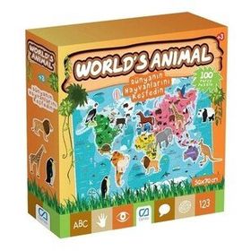 CA Games 5152 World’s Animal 100 Parça Puzzle
