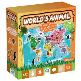 CA Games 5152 World’s Animal 100 Parça Puzzle