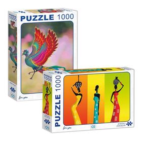 CA Games Anka Kuşu Afrikalı Kadınlar 1000 Parça 2'li Set Puzzle
