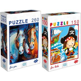 CA Games Atlar 260 Parça Puzzle