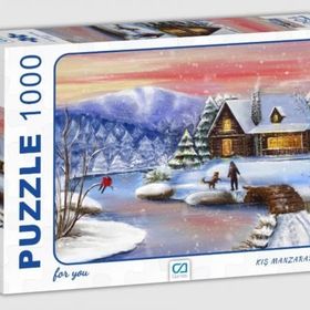 CA Games Ca7018 1000 Parça Kış Manzarası Puzzle