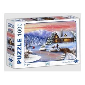 CA Games Ca7018 1000 Parça Kış Manzarası Puzzle