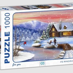 CA Games Ca7018 1000 Parça Kış Manzarası Puzzle