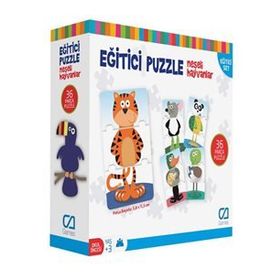 CA Games Eğlenceli Neşeli Hayvanlar 36 Parça Puzzle