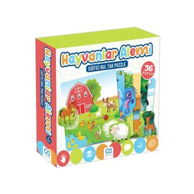 CA Games Hayvanlar Alemi Eğitici Bul Tak 36 Parça CA5146 Puzzle