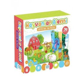 CA Games Hayvanlar Alemi Eğitici Bul Tak 36 Parça CA5146 Puzzle