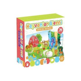 CA Games Hayvanlar Alemi Eğitici Bul Tak 36 Parça CA5146 Puzzle