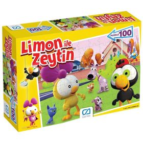 CA GAMES Limon İle Zeytin 100 Parça Kutulu Puzzle